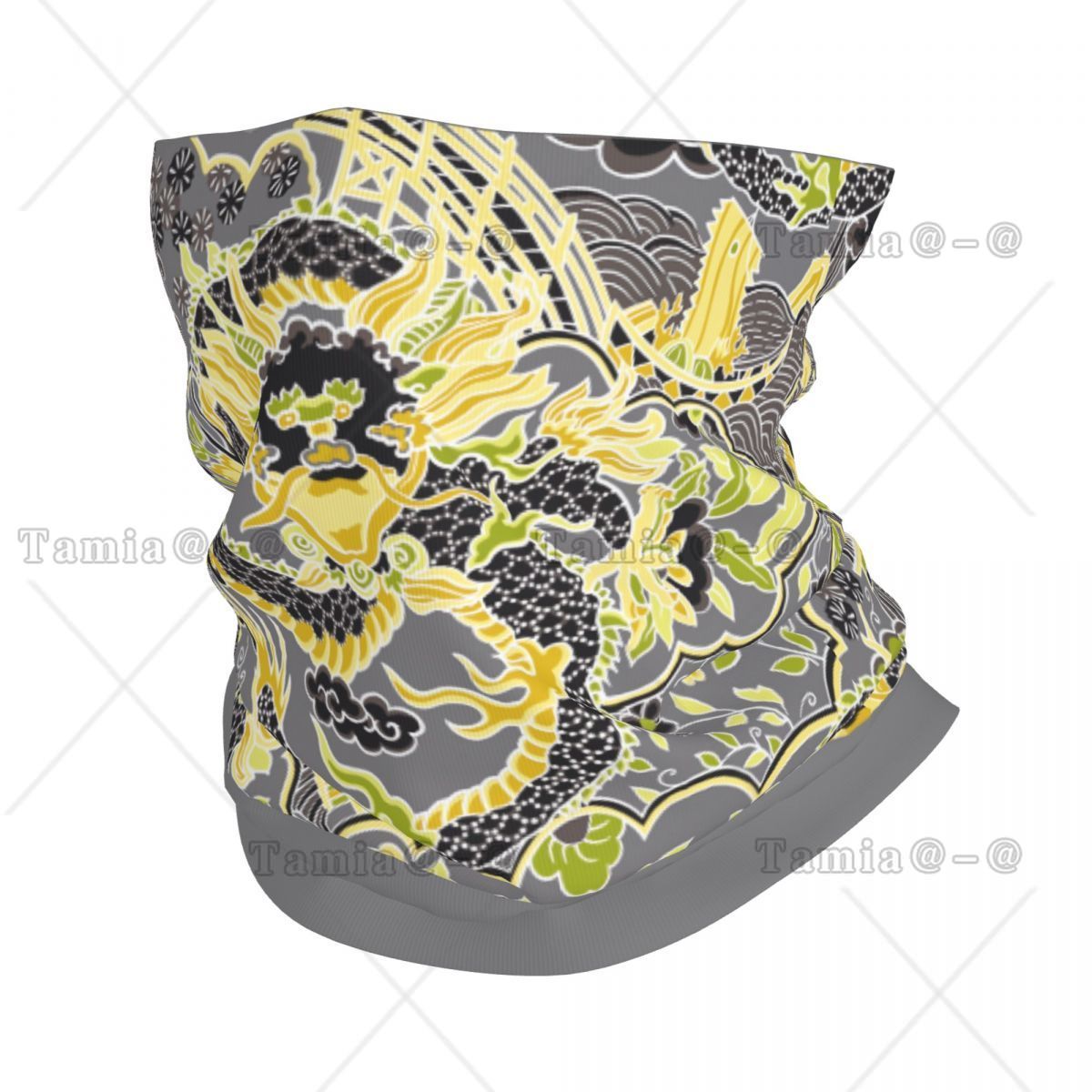 Neck Warmer Tube - Cache-cou Bandana Personnalisé Dragon Impérial Chinoiserie
