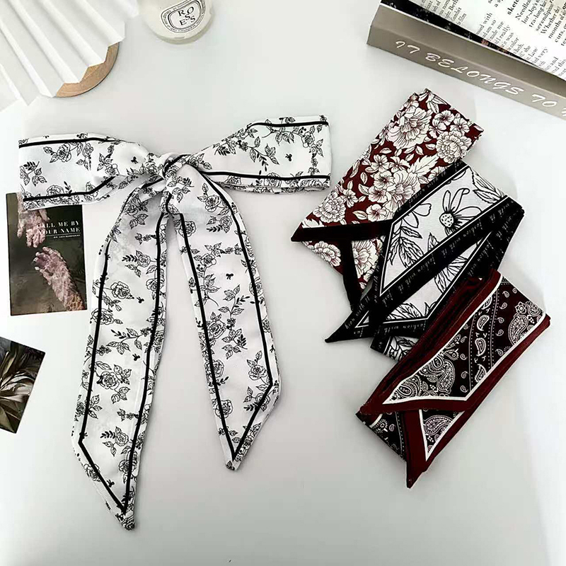 Ascot Neck Scarf - Écharpe en soie de luxe pour