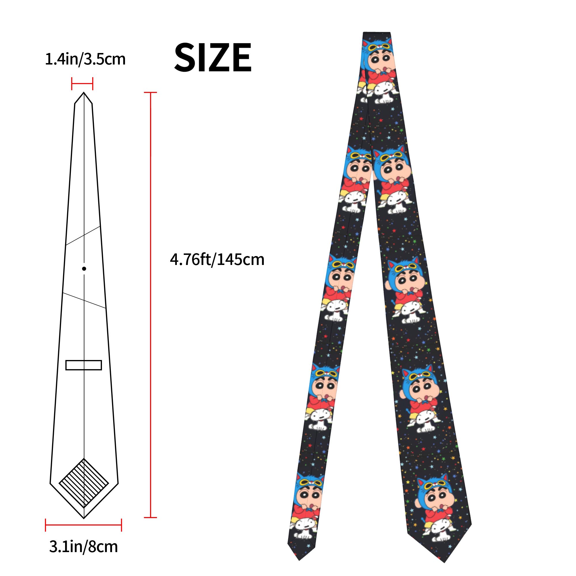 Cravates Shinchans Cat Stars p - Skinny Tie Men avis et prix