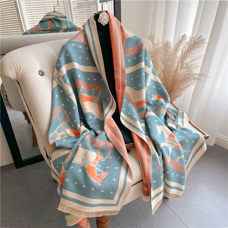Couverture en cachemire épais  - Woven Scarf Blanket avis et prix